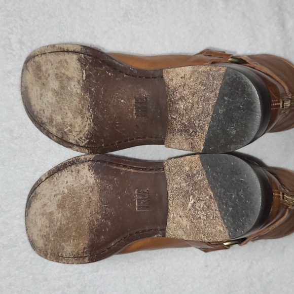 FRYE Phillip Harness Ankle Boots Size 8.5 Women's - Picture 6 of 8